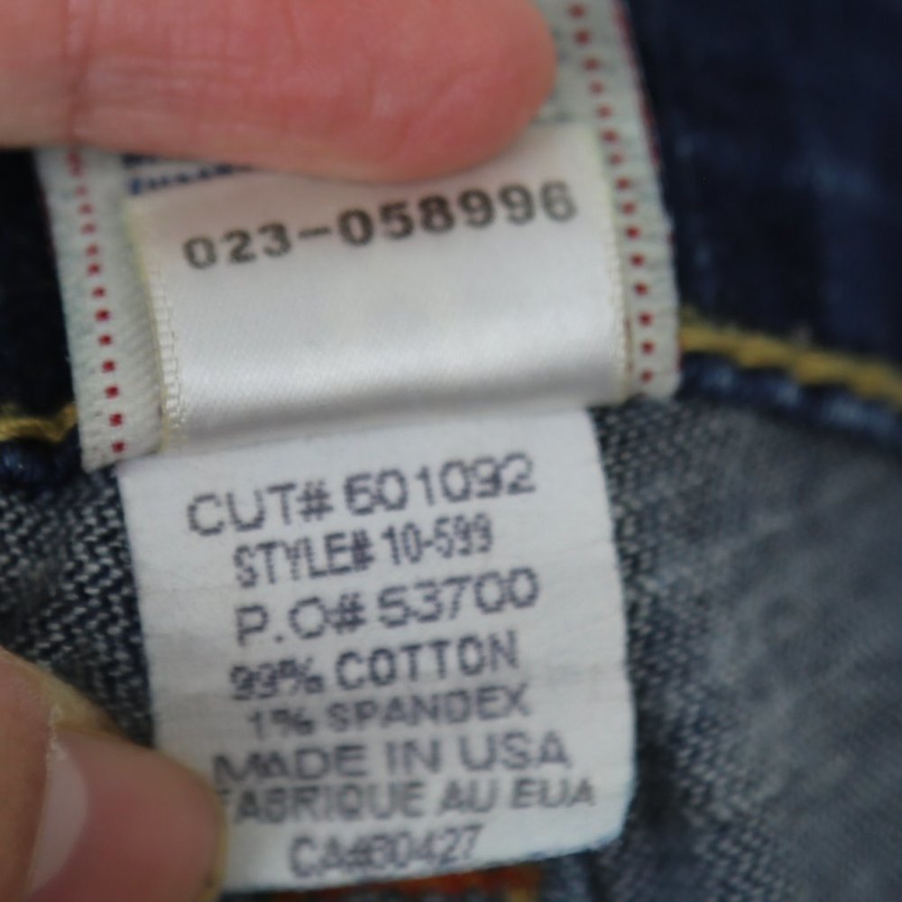 True Religion Women's Julie Skinny Form-Fitting Dark Wash Denim Jeans - Picture 7 of 8
